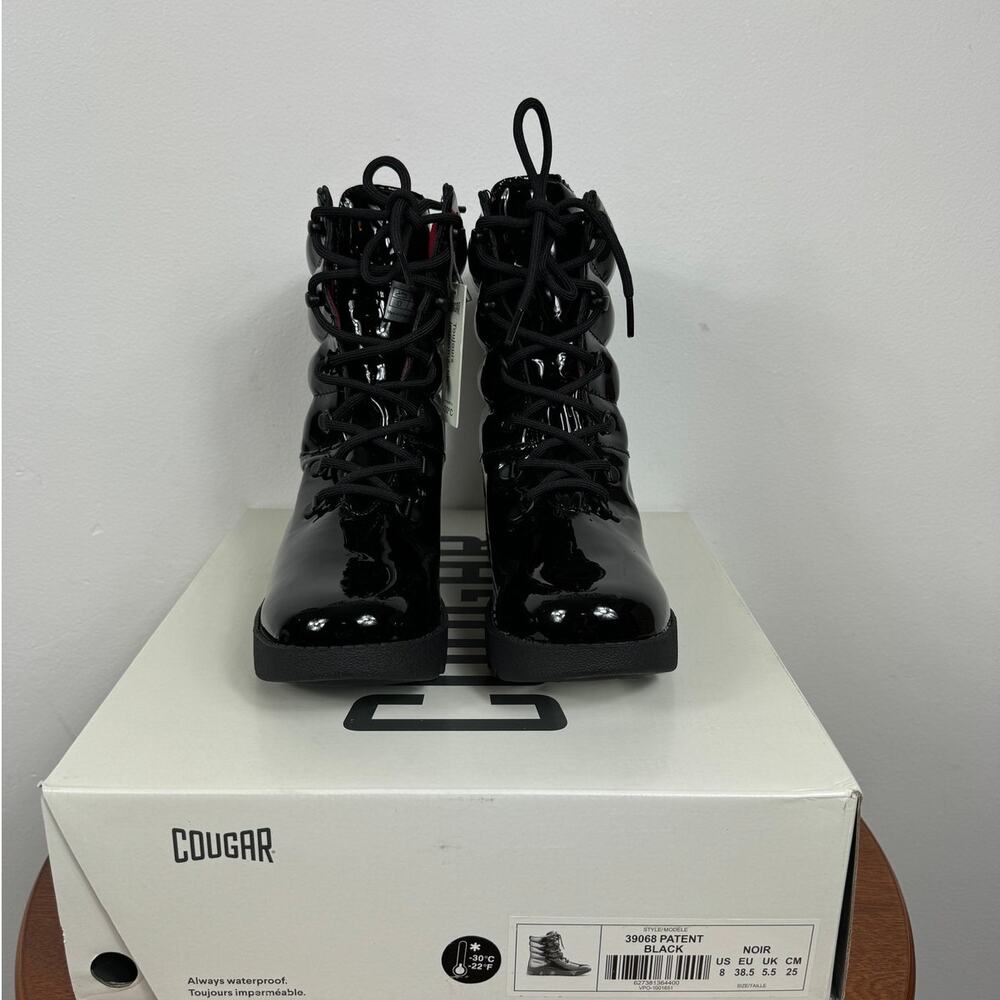 Cougar Original The Pillow Boot in Black Patent Size 8 - Picture 3 of 9